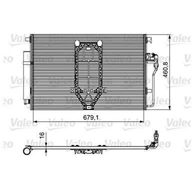 Condensateur Mercedes sprinter - VALEO - 812502