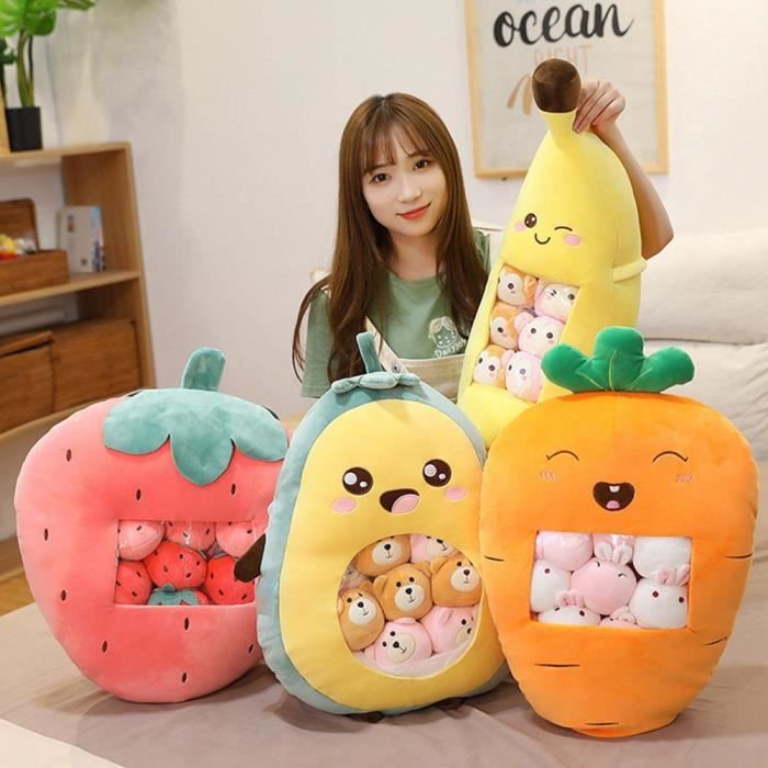 Peluche carotte géante douce timide décoration chambre - Boutique de Peluche