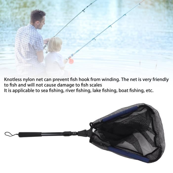 NGT Épuisette Carpe 106,7 Cm – Double Flotteur, Manche Télescopique 2 M + Sac – Idéal Pour La Pêche De Nuit