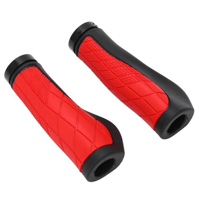 Poignées De Guidon VTT Double épaisseur Avec Cuir Cousu Main - Neuf Sous Blister - Sans Marque (origine Chine)