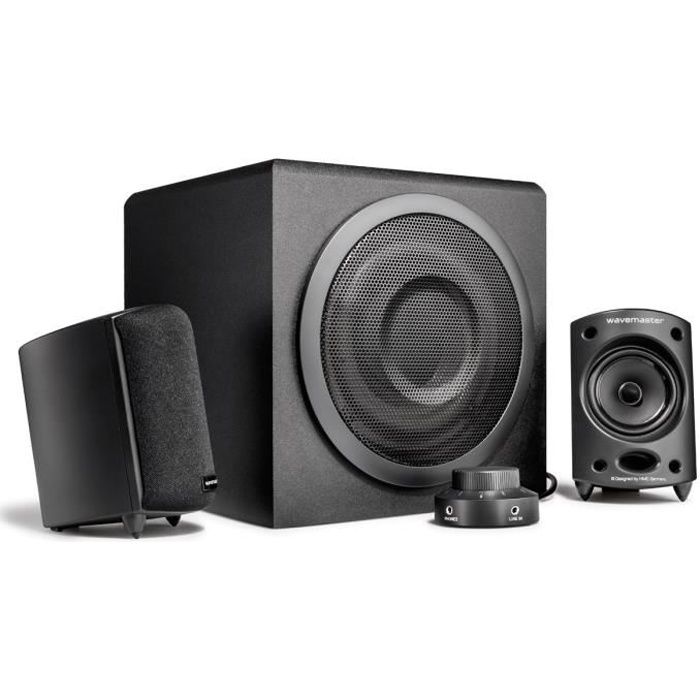 Wavemaster Moody set d'enceintes 65 W Noir 2.1 canaux 30 W - vue 2