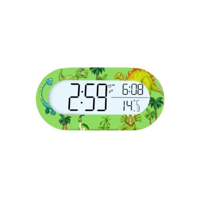 Réveil numérique WeKids WE Affichage heure et température Pile AA Pour enfant