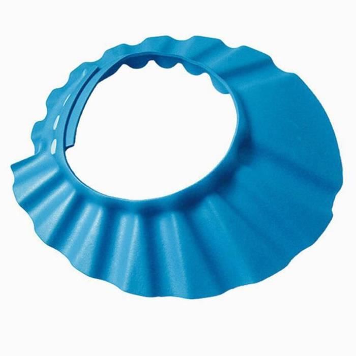 Chapeau De Douche Bébé Avec Visière - Protection Yeux/oreilles - Ajustable Velcro - Matériau EVA Doux