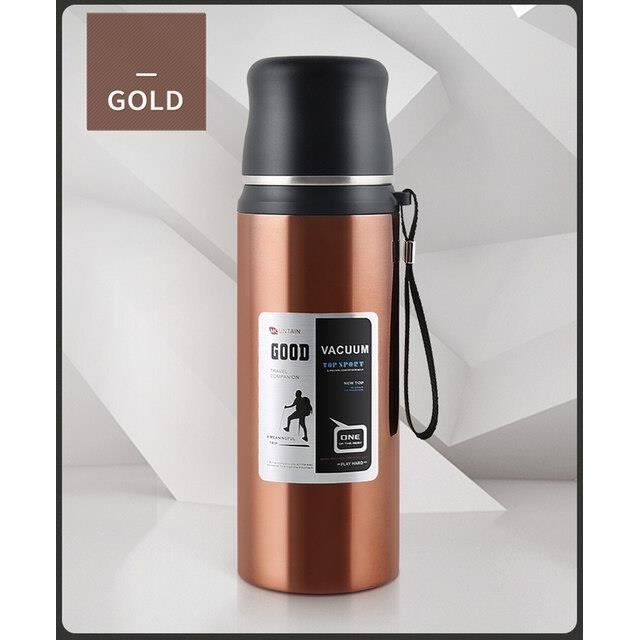 Gourde - Bouteille isotherme,bouteille Thermos en acier inoxydable 304,tasse à café et thé,sous