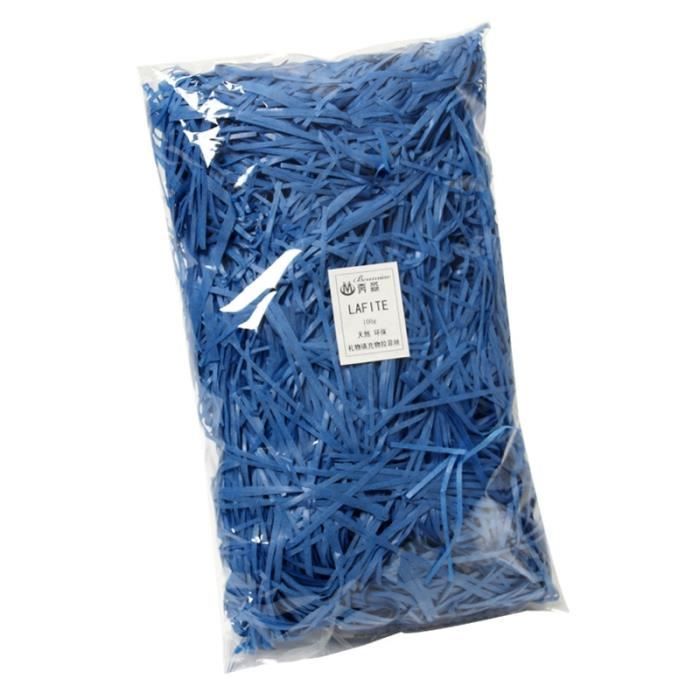 Mamiddle 100g Papier Déchiqueté Raffia Remplissage Cadeaux Écologique pour Paniers, Boîtes Cadeaux et Décoration de Fête (Blanc