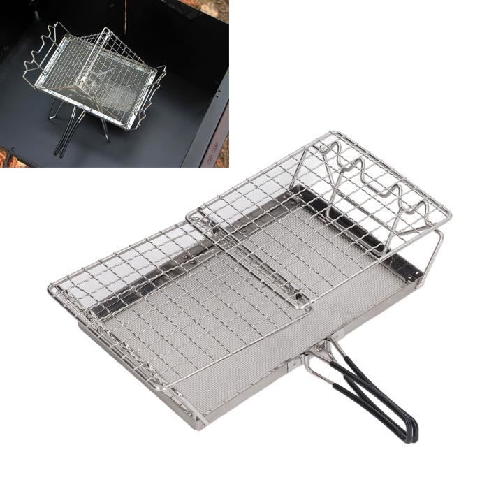 Grille-pain Pliable Pour Réchaud De Camping - En Acier Inoxydable - Portable, Léger (353g) - Pour Pain, Toasts En Plein Air
