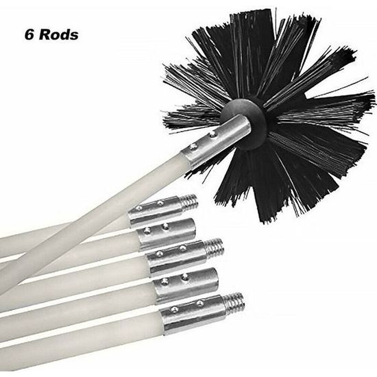 Brosse De Nettoyage Pour Brûleur BBQ Tepro – Tête Nylon Flexible, Longueur 43,5 Cm
