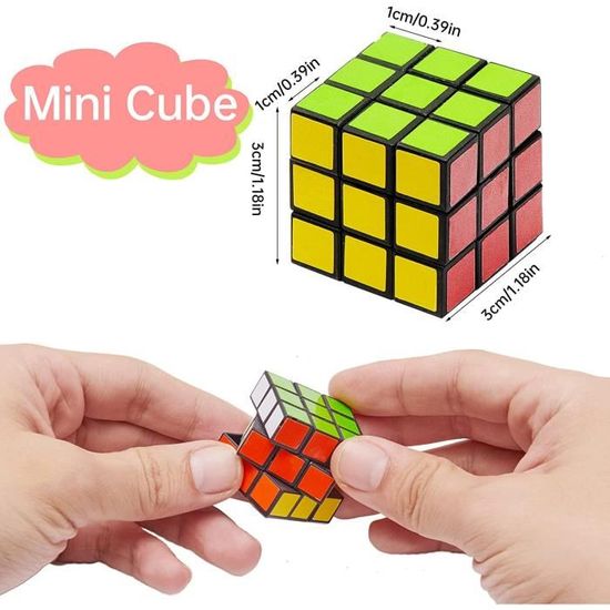 Lot De 12 Cubes Magiques Et Puzzles – Speedcube Mini, Jeux De Patience – Dès 6 Ans – Idéal Pour Voyage