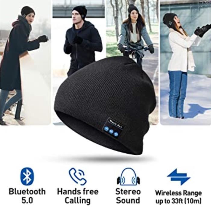 Pack Bonnet Stéréo Bluetooth et Gants Tactiles