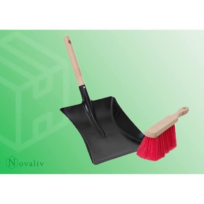 Ensemble Balai et Pelle Long Manche, Balai Raclette Sol, Rotative 180 ...