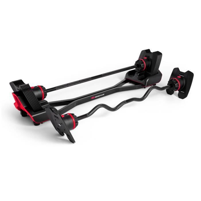 Bowflex - Pack Haltère Selectech 2080 avec rack Média et kit ...