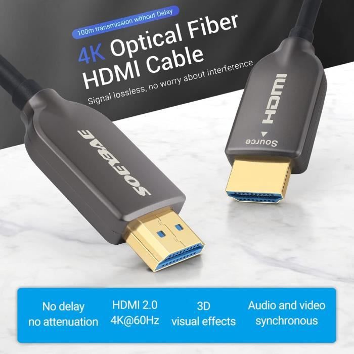 HL18GF30M 30M ACTIVE FIBRE OPTIC HDMI 18GBPS CABLE HDMI2.0 PRO2 main image 0