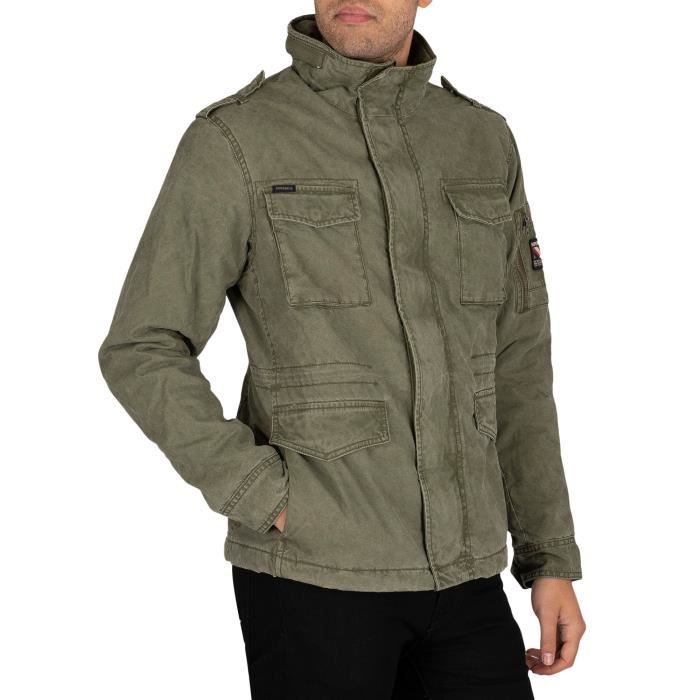 Superdry Veste Classic Rookie vert Homme Vert Cdiscount Pret a Porter