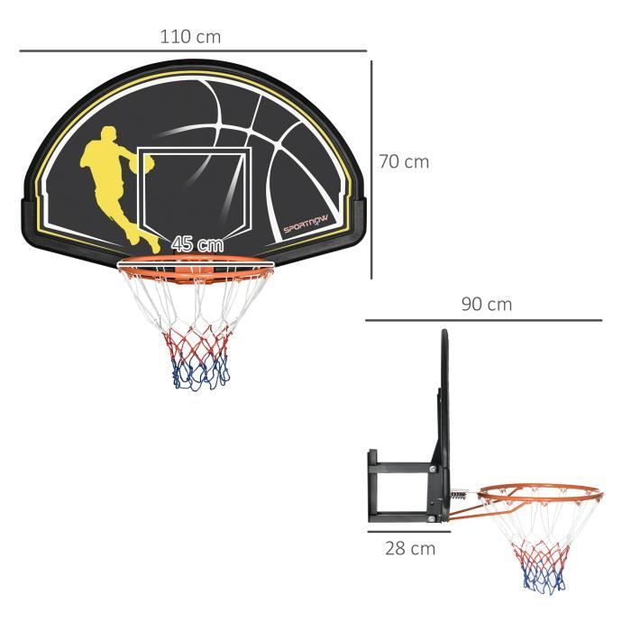 Panier de basket à fixer extérieur résiste intempéries Ø 460 mm