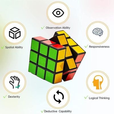 Set De 12 Mini Cubes Magiques 3x3x3 Cm – Cube Vitesse Antistress – Casse-tête Éducatif – Cadeau Anniversaire, Noël – Pour Enfants Et Adultes