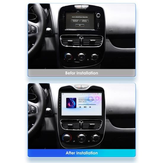 2G 32G Autoradio Android 2 Din pour RENAULT Clio 2012-2016 lecteur vidéo  multimédia de voiture Navi 10.1 écran tactile rds 4G wifi - Cdiscount Auto