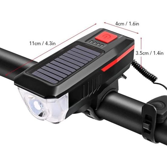 Eclairage velo solaire online