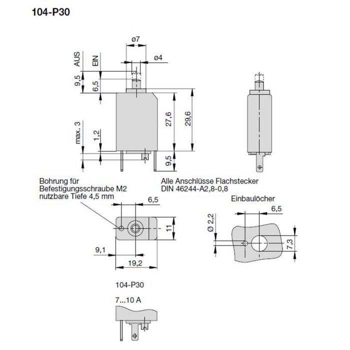 ETA Engineering Technology 104-PR-1A Disjoncteur de protection 240 V/AC ...