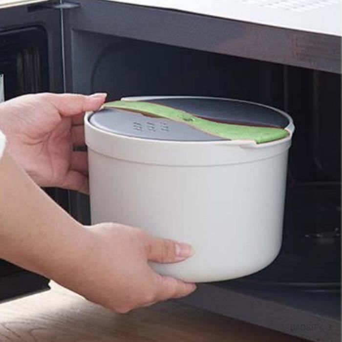 Cuiseur Spaghetti Micro-ondes Avec Passoire Cuiseur à Pâtes Micro-ondes Hidyliu - Avec Passoire Intégrée - Blanc - 30x14x10cm Accessoire Cuisine Blanc