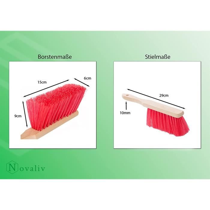 Ensemble Balai et Pelle Long Manche, Balai Raclette Sol, Rotative 180 ...