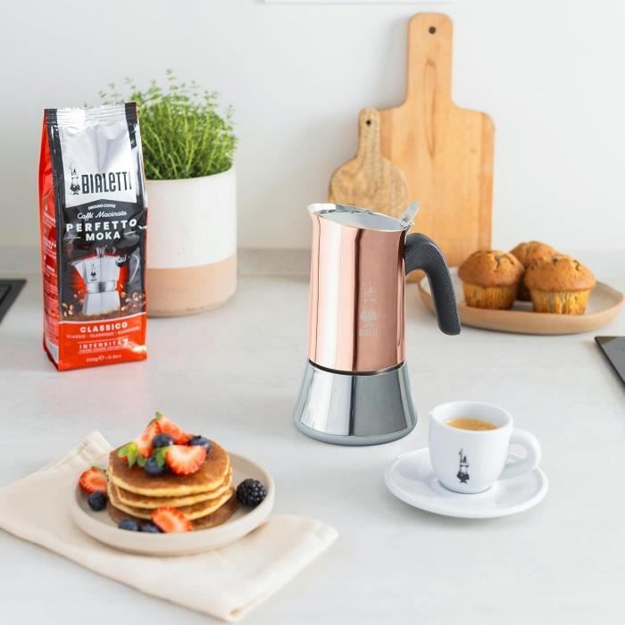 BIALETTI Cafetière Italienne inox induction 6 tasses Venus Cuivre Cdiscount Maison
