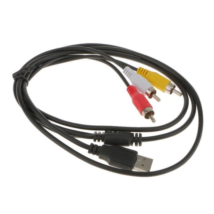 CABLING® Adaptateur USB mâle vers 3 RCA mâle 1,5 m - Cdiscount