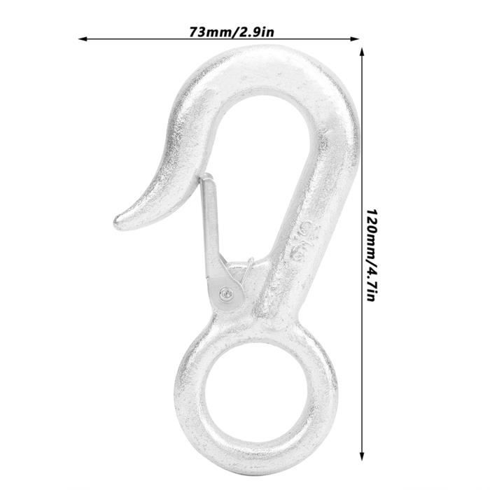 HEALLILY Lot De 2 Mousquetons à Ouverture Rapide Pour Cheval – Alliage De Zinc, Anti-corrosion, Pour Harnais Et Longe