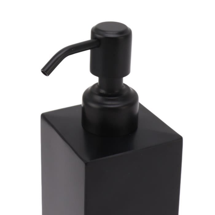 pompe liquide en acier inoxydable Distributeur de savon en acier  inoxydable, pompe à liquide linge savon Cercle Carré Noir
