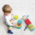 LUDI - Coffret d’éveil - Set de jouets spécial développement sensoriel | Pyramide + Balle à picot + rouleau gonflable - dés 6mois-3