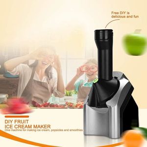 Machine à Crème Glacée 1,2L - Turbo Glace Blanc 200W - Desserts Maison Faciles