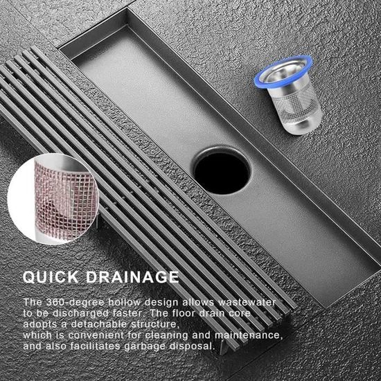 Clapet Anti-odeur Douche - Acier Inox 304 - Filtre Anti-cheveux Amovible - Compatible Tuyaux 39-50mm - Pour Salle De Bain Et Cuisine