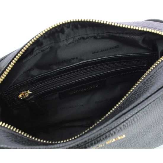 Michael Kors Sac a bandouliere Ginny en cuir 32F7SGNM8L BLACK UN BLACK Cdiscount Bagagerie Maroquinerie