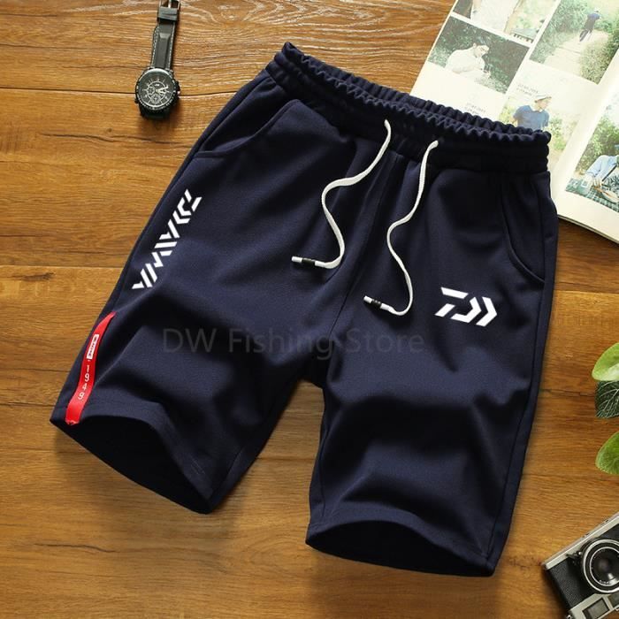 Rouge 01 XL DAIWA Shorts de p che respirants pour hommes
