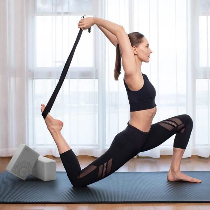 Lot De 2 Blocs De Yoga En Mousse EVA - 23x15x7,5 Cm Antidérapants, Légers, Pour Yoga Et Pilates