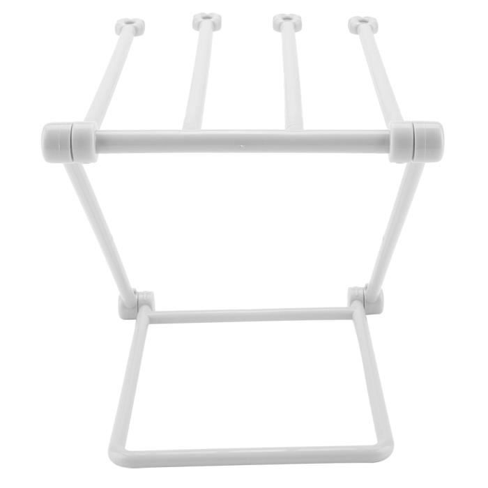 Porte-torchon pour porte de cuisine en plastique blanc à poser