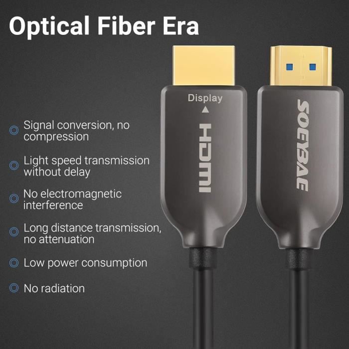 HL18GF30M 30M ACTIVE FIBRE OPTIC HDMI 18GBPS CABLE HDMI2.0 PRO2 main image 1