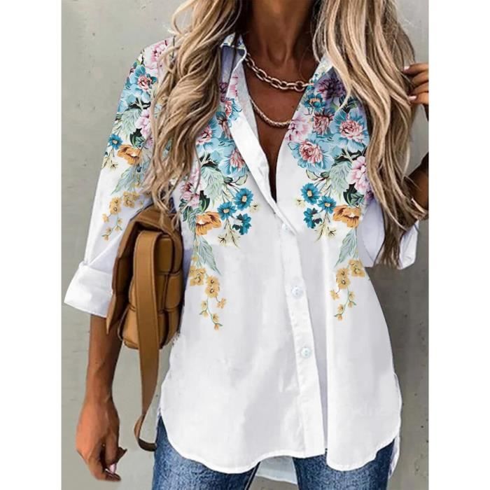 Chemise femme mi longue clearance