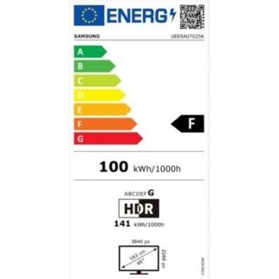 SAMSUNG - 65AU7022 - TV LED - UHD 4K - 65 (163cm) - HDR 10+ - Smart TV - 2  X HDMI - Cdiscount TV Son Photo