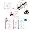 Pour Nissan Qashqai 2017-2020 Barres de Toit Railing Porte-Bagages de voiture FLY Modèle GRIS 1707-4