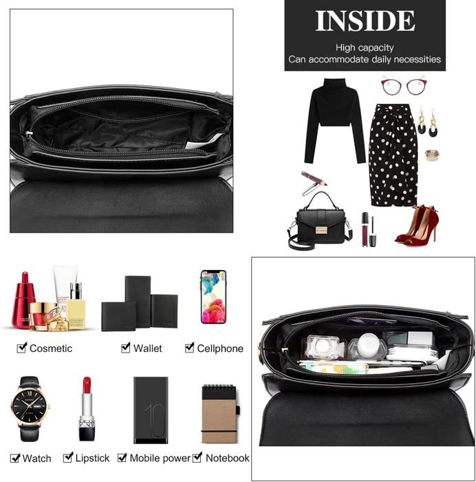 Sac à Bandoulière Miss Lulu En Cuir Synthétique Pour Femmes - Petit Sac à Main Avec Franges, Idéal Shopping Et Sorties