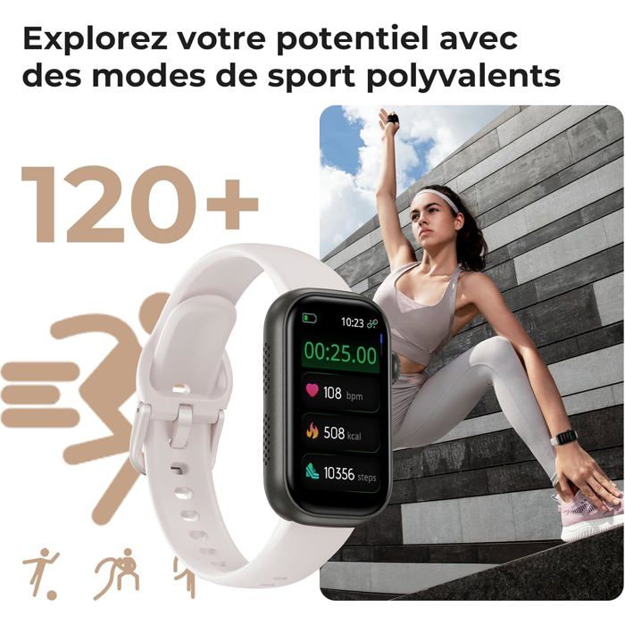 Montre Connectée Bluetooth Étanche Femme Homme Couple Montre-Bracelet