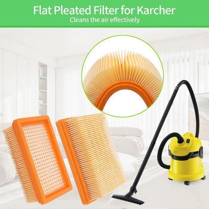 Lot De 5 Sacs + 1 Filtre Pour Aspirateur Kärcher – Compatible MV4, MV5, MV6, WD4, WD5, WD6 – Haute Qualité