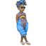 Tout Petit Enfant Bebe Fille Africaine Sans Manches Imprime Romper Bande Vetements Jumpsuit Cheveux Yingzibeki 791 Bleu Cdiscount Pret A Porter