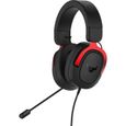 Casque gaming filaire ASUS TUF H3 RED - Léger et robuste-0