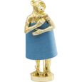 Lampe Animal Singe dorée et bleue Kare Design-0