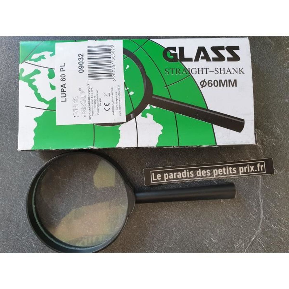 Loupe 60 mm , loupe grossissement par 3 , loupe x 3 , loupe 6 cm 2