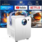 isinbox Videoprojecteur 4K Surpporté 6000Lumens avec HDMI Android 12 videoprojecteur intelligent Wifi Bluetooth, PS4, ordinateur,tv