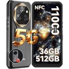 Smartphone Robuste OUKITEL WP39 Pro 5G 36Go+512Go 6.6" FHD+ 11000mAhh 64MP Telephone Incassable Android 14 Dual SIM/NFC/GPS - Noir