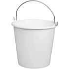 ALUMINIUM ET PLASTIQUE Seau rond 12 L anse inox - Blanc alimentaire