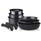 Batterie de cuisine induction - Arthur Martin - AM925B - Aluminium - 8 pièces - Poignée amovible - Tous feux dont induction